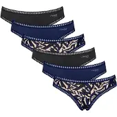 Sloggi Slip beige / blauw / zwart