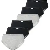 Schiesser Slip grijs gemêleerd / zwart