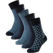 Schiesser Sokken 'Bluebird' lichtblauw / donkerblauw