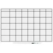Rocada whiteboard - Skinplanner - 75x115cm - wit gelakt