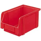 LA-KA-PE Magazijnbak | L230/200xB140xH130 mm | PS rood | 25 stuks - LK3 ROT LK3 ROT