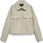 Vero Moda Tussenjas 'VMFORTUNEFREJ' beige gemêleerd