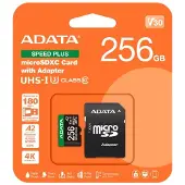 ADATA Geheugenkaart - - Speed Plus - 256 Go - microSDXC - UHS-I U3 - Klasse 10