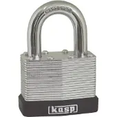 Kasp K13060A1 Hangslot 60 mm Gelijksluitend Zilver Sleutelslot