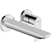 Hansgrohe Inbouw wastafelmengkraan rebris e eengreeps wandmontage met uitloop 20 cm chroom