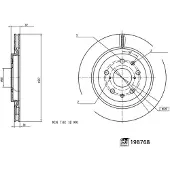 FEBI BILSTEIN Remschijf 198768, 1 stuk