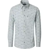 Casa Moda Groene print Casual Fit overhemd
