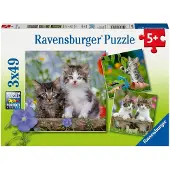 Ravensburger puzzel katten - 3x49 stukjes - kinderpuzzel