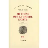 Gallimard Mettons que le monde existe - Svend Åge Madsen