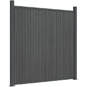 vidaXL Schuttingpaneel 180x186 cm HKC grijs