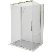 Mexen Rox-3S 3-zijdige schuifdouchecabine 90 x 75 , transparant, goud - 8C2-090-075-50-00-3S