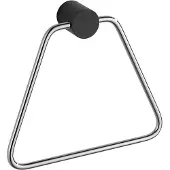 Mexen Aron handdoekhouder, zwart/chroom - 7088132-07