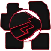 Carlux -RED automatten voor: Toyota RAV4 II FL 3-deurs (2003-2005)