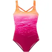 LASCANA Badpak oranje / fuchsia / lichtroze