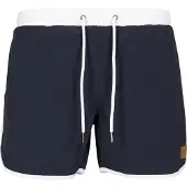 Urban Classics Zwemshorts navy / wit