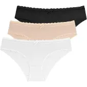 Dorina Slip 'Naomi' beige / zwart / wit