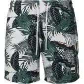 Urban Classics Zwemshorts donkergroen / wit