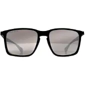HUGO BOSS Rechthoek Heren Zwart Grijs Spiegel BOSS 1114/S