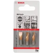 Bosch 2607001497 Schroefbit Max Grip S 1,6x8, 25 mm 3x