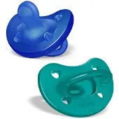 Chicco 00073086210000 fopspeen Ultra-zachte fopspeen Anatomisch Silicone Blauw, Groen