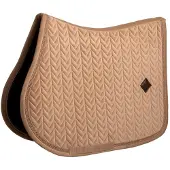 Kentucky Horsewear Horsewear - Zadeldoek velvet mini Pearls jumping beige pony