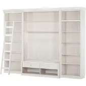 Notio Living Anita-Boekenkast Tv-lowboard - Wit Grenen