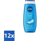 Nivea Douchegel Fresh Pure 250 ml - Voordeelverpakking - 12 stuks