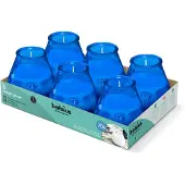 Bolsius - Twilight - Kaars in glas - Patio - Blauw - Tray 6 - 70 branduren