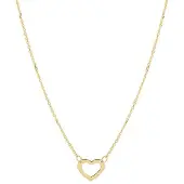 The Jewelry Collection Geelgouden Collier hart 0 4023393