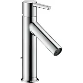 Axor Starck wastafelmengkraan, model 100, met hendel en afvoerput met trekstang, van hansgrohe