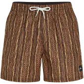O'Neill Heren zwemshort cali print 15" bruin/oranje gestreept