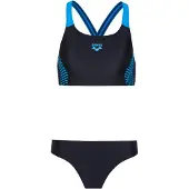 Arena Bikini 'OPENINGS' turquoise / zwart