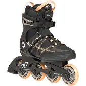 K2 Rolschaatsen - Alexia 80 Boa - Zwart/Oranje - Skeelers - - 39 - Rolschaatsen