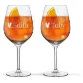 Royal Leerdam Aperol Spritzglas graveren - 2 stuks