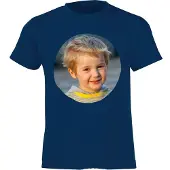Yoursurprise T-shirt voor kinderen bedrukken - Navy - 8 jaar