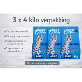 Edgard & Cooper Edgard&Cooper kat adult brok zalm - 3x 4kg Voordeelverpakking