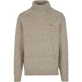 FYNCH-HATTON Trui marine / lichtbruin / wolwit