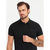 OMBRE Italian style heren poloshirts zwart wit 3 stuks