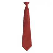 Premier Herenmode "Kleuren" Work Clip On Tie (Bourgondië)