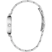 GUESS Analoog horloge zwart / zilver / transparant