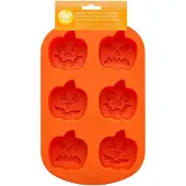 Wilton Siliconen Mal - Halloween Pompoen - Bakvorm voor Mini Cakes, Muffins en Koekjes