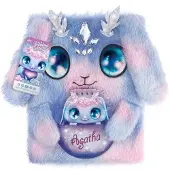 Nebulous Agatha Large Fuzzy Notebook Roze