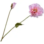 Silk-ka Kunstbloem-Zijden Bloem Klaproos Tak Roze-Lila 74 cm