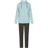 Rösch Pyjama ' Fleece ' lichtblauw / donkergrijs