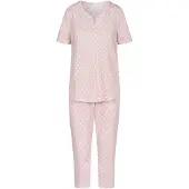 Rösch Pyjama ' Mustermix ' rosé / wit
