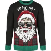 Urban Classics Trui 'HoHoHo' beige / groen / rood / zwart / wit