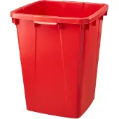 Graf Afvalbak zonder deksel, 90 liter, rood