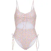 LASCANA Badpak indigo / mintgroen / donkeroranje / rosé