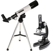 Byomic Beginners Microscoopset & Telescoop in koffer