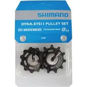 Shimano Paar XTR RD-M9000 11V Zwarte rollen